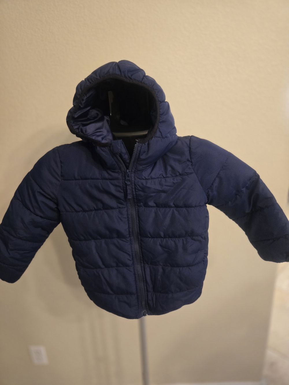 The Children's Place Navy Blue Hooded Puffer Jacket